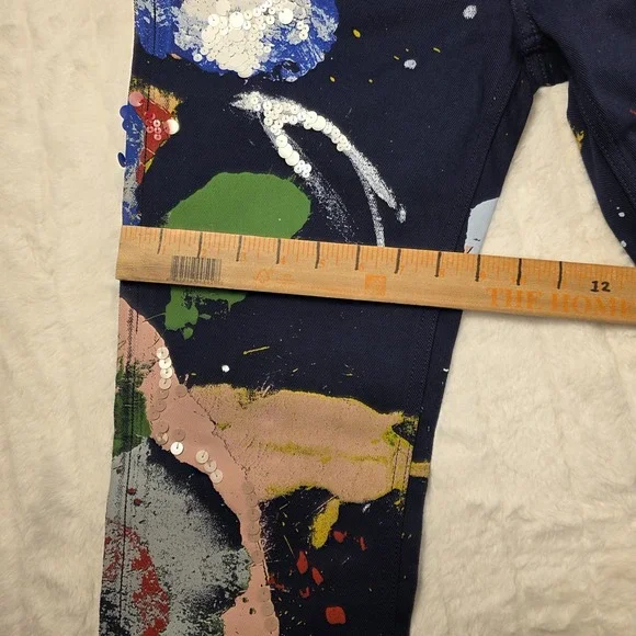 Ralph Lauren Purple Label Embellished 750 Straight Ankle Jeans Womens 28 $1990 - Picture 9 of 11